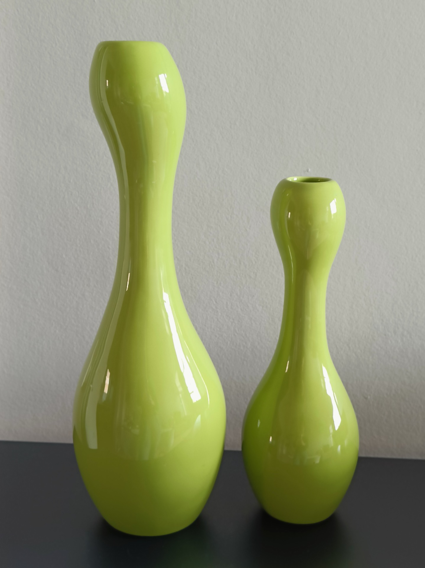 Vazen van groen glas