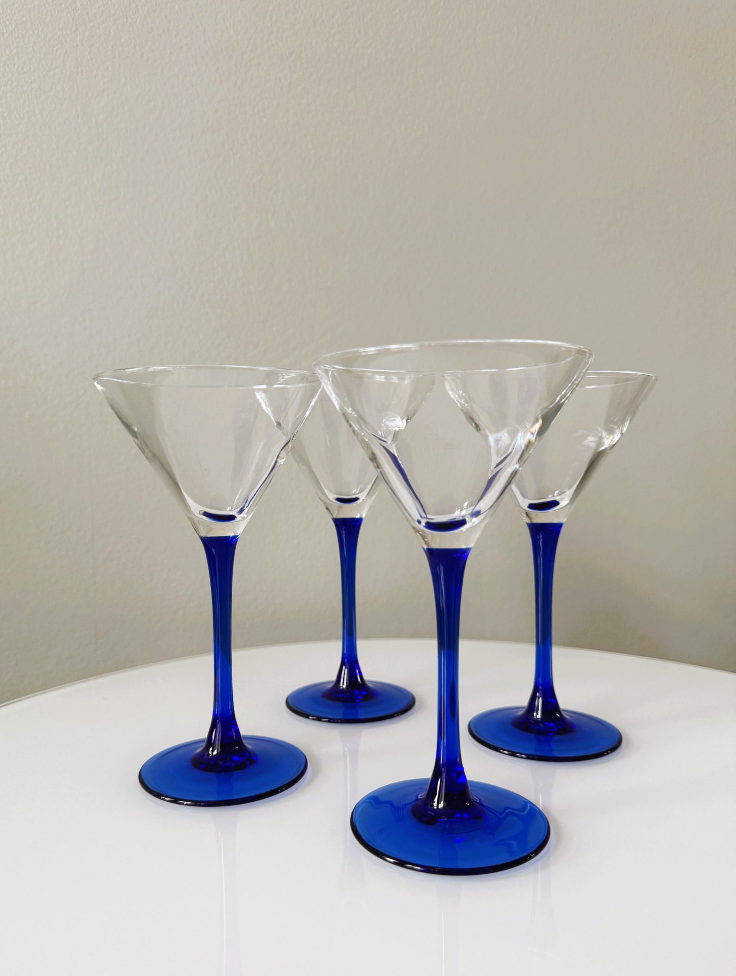 Martini-/Cocktail glas - Blauw